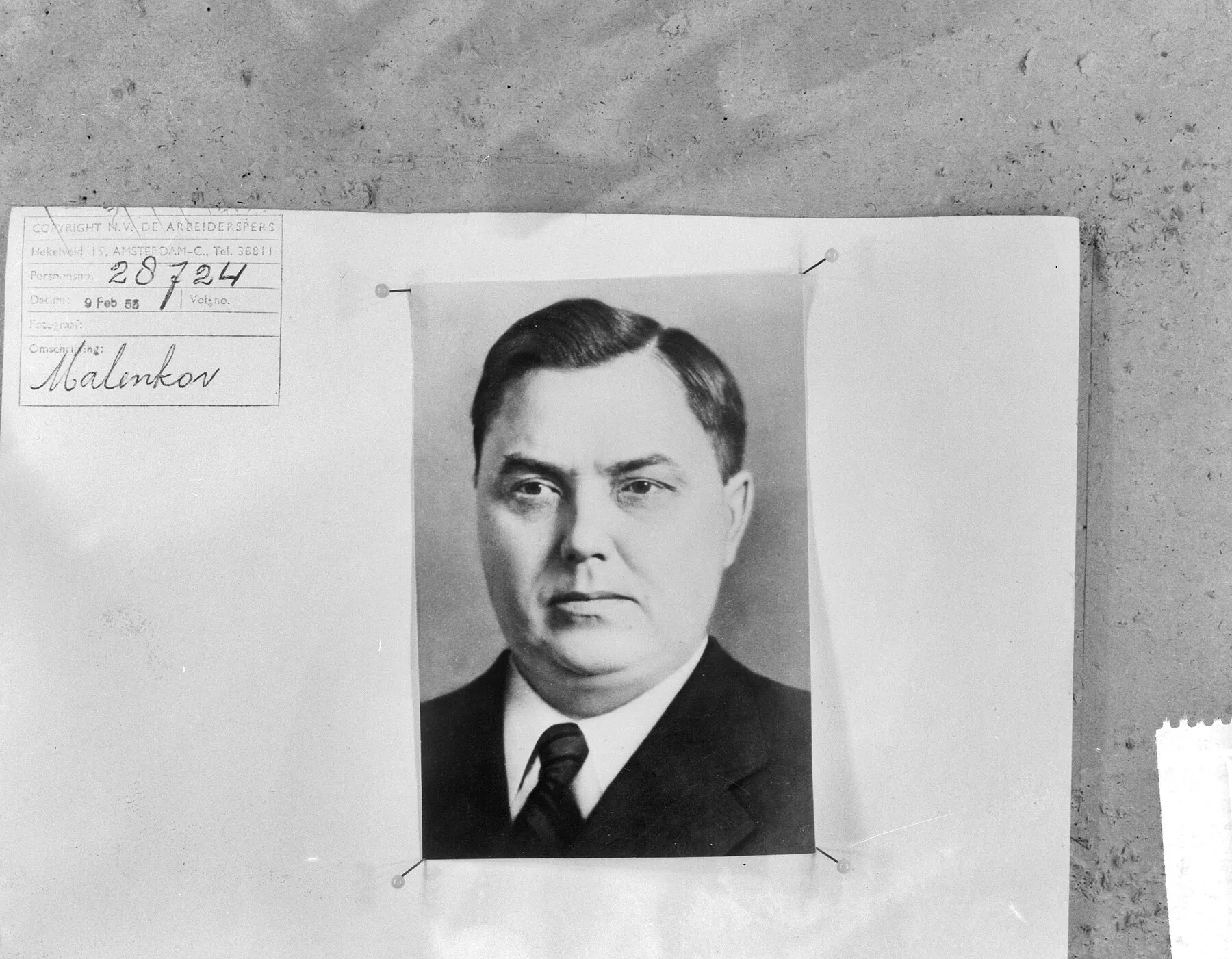 Malenkow, 1953 (Fotoarchiv Anefo): Die Männer, die das System öffneten, waren sein Fleisch — aber sie kannten die realen Zahlen.