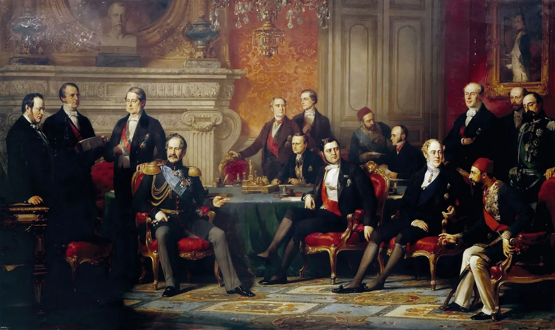 The Congress of Paris, 1856 (painting by É. Dubufe): the war is over — Russia is back at Europe’s common table.