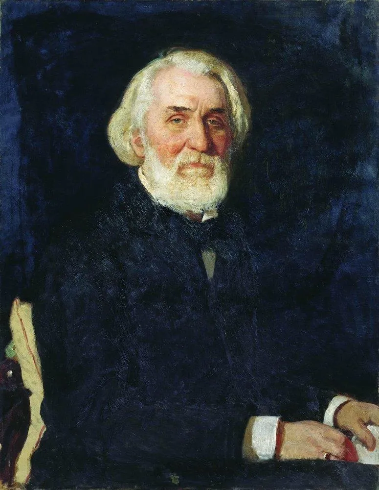 Turgenev (portrait by Ilya Repin, 1879): the first bridge — a Russian writer whom Europe read in real time.