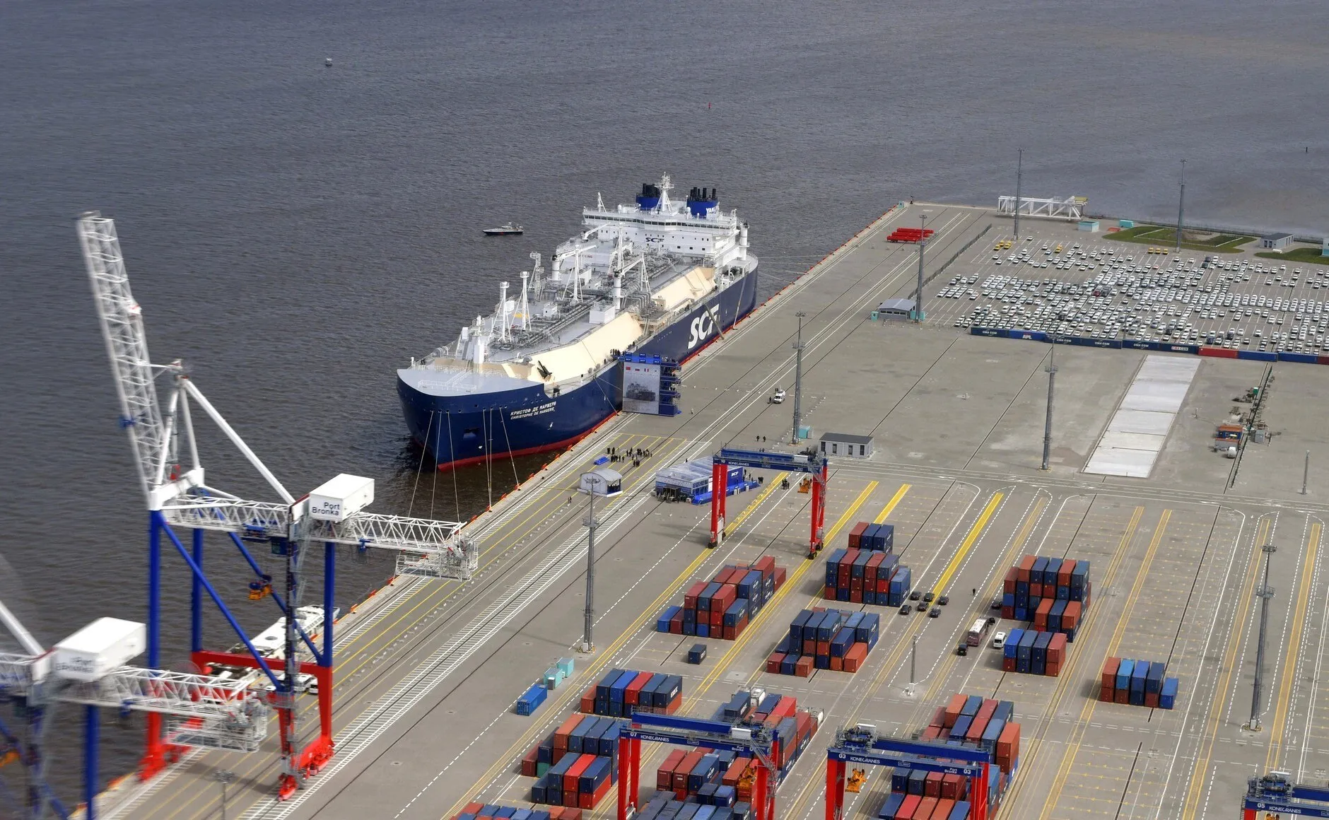 The LNG carrier Christophe de Margerie, port of Bronka, 2017: the market declared lost remained a buyer wherever a physical possibility remained (photo: kremlin.ru, CC BY 4.0).